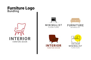Furniture Interior Design Bundle, a Branding & Logo Template by Dyn Studio