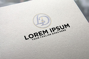 Champagne Bottle LD letter logo, a Branding & Logo Template by REDVY CREATIVE