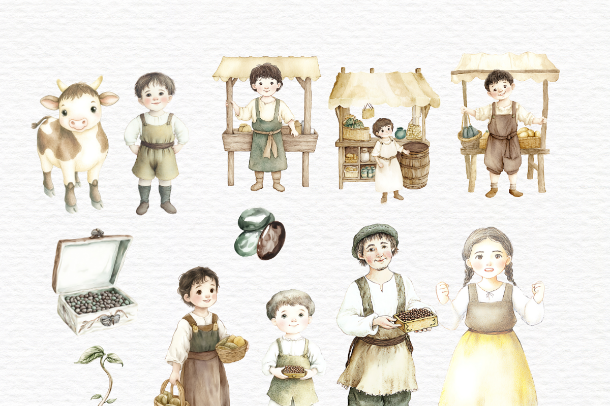 Jack and the beanstalk clipart., an Education Illustration by Invite to Clipart (Photo 4 of 6)