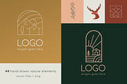 Nature boho logos & vector kit, a Templates & Theme by Suluna (Thumbnail 1 of 13)