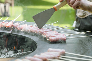 Sausage cooking, a Food & Drink Photo by KYNA STUDIO