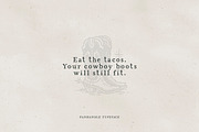 Panhandle Vintage Serif, a Serif Font by Callie Rian & Co. (Thumbnail 7 of 14)