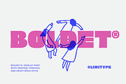 Boldet - Bold Font, a Sans Serif Font by limitype (Thumbnail 1 of 13)