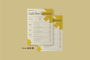 Cashflow Statement Template - Cashee, a Stationery Template by fakhroo