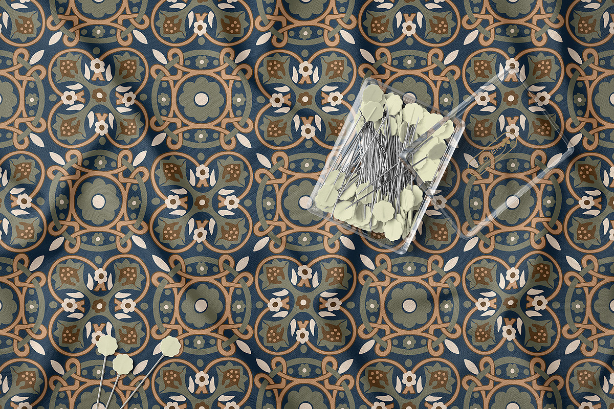Vintage Ornamental Tile Pattern, a Pattern Graphic by StudioGlouna (Photo 2 of 5)