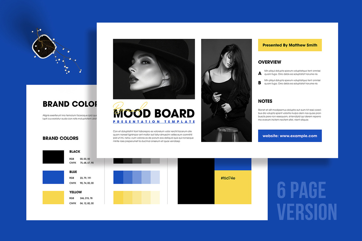 Minimal Brand Mood Board Template