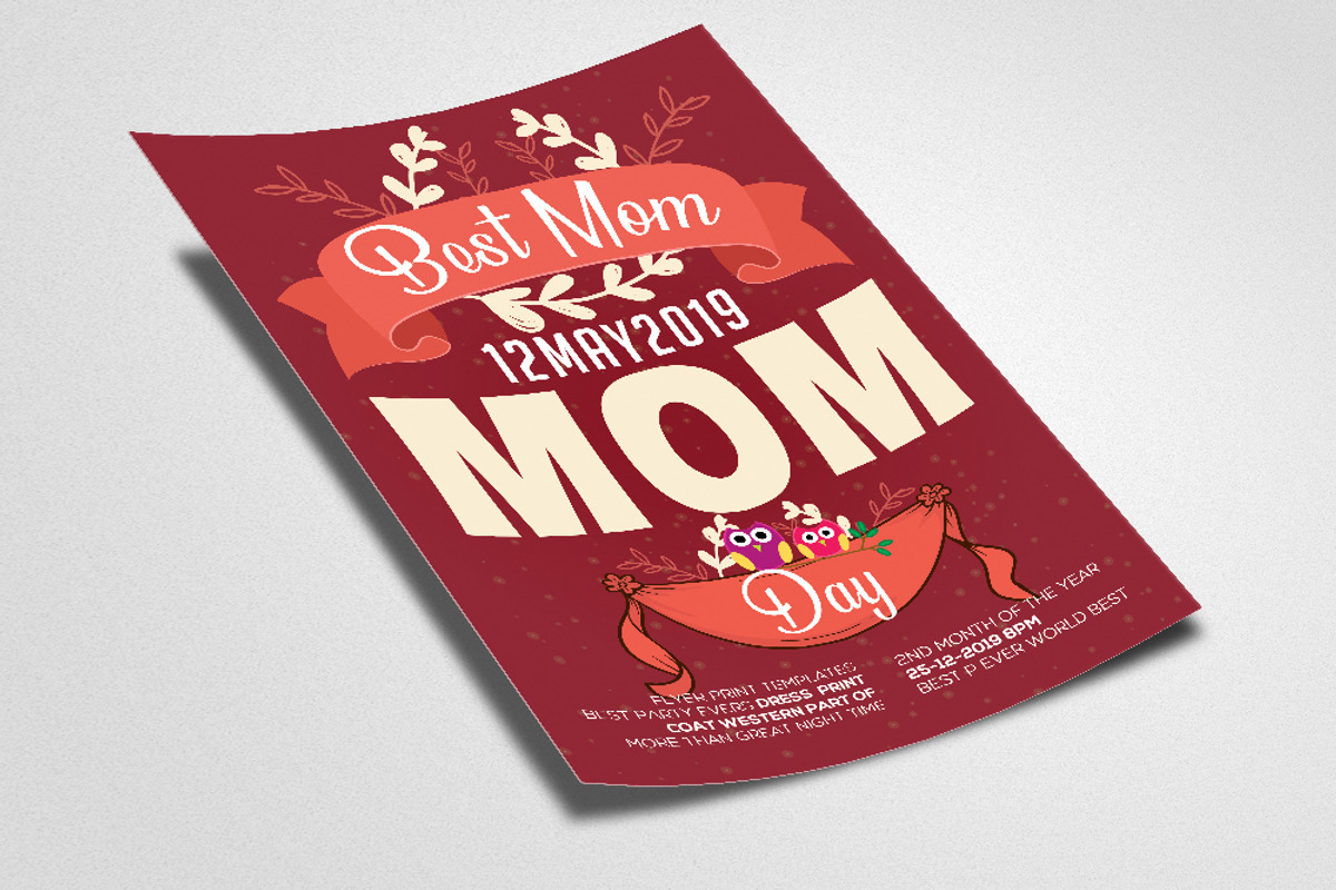 Happy Mother's Day Event Psd Flyer, a Flyer Template by Design Up