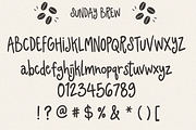 Sunday Brew Handwritten Font, a Handwritten Font by cocodesign (Thumbnail 6 of 8)