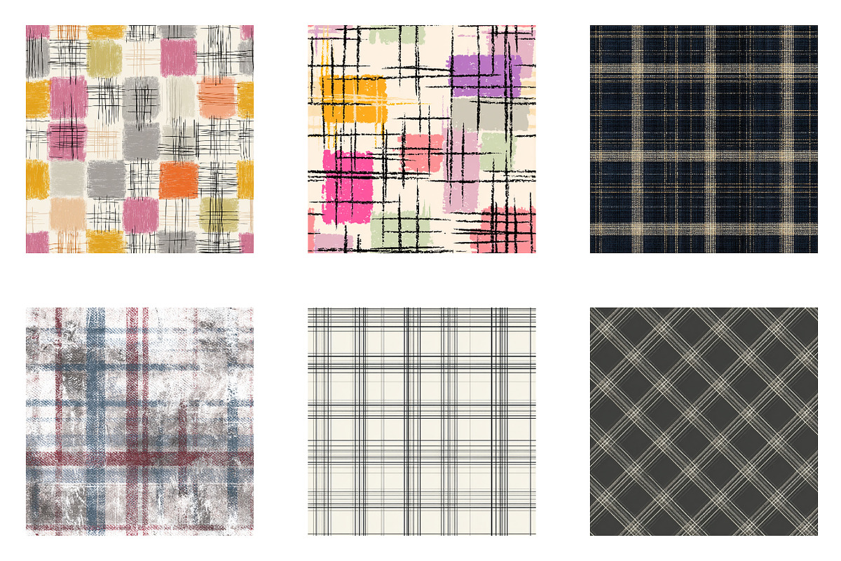 Plaid Seamless Pattern Bundle, a Pattern Graphic by CreationArt (Photo 3 of 7)