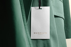 Logo Mockup Tag Luxury Coat