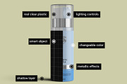 Airless Pump Cosmetic Bottle Mockup, a Cups & Container Mockup by Digitalphaser (Thumbnail 2 of 5)