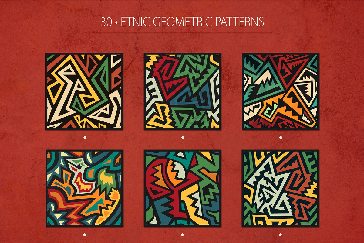 Etnic geometric patterns, a Pattern Graphic by Gudiny (Photo 3 of 6)