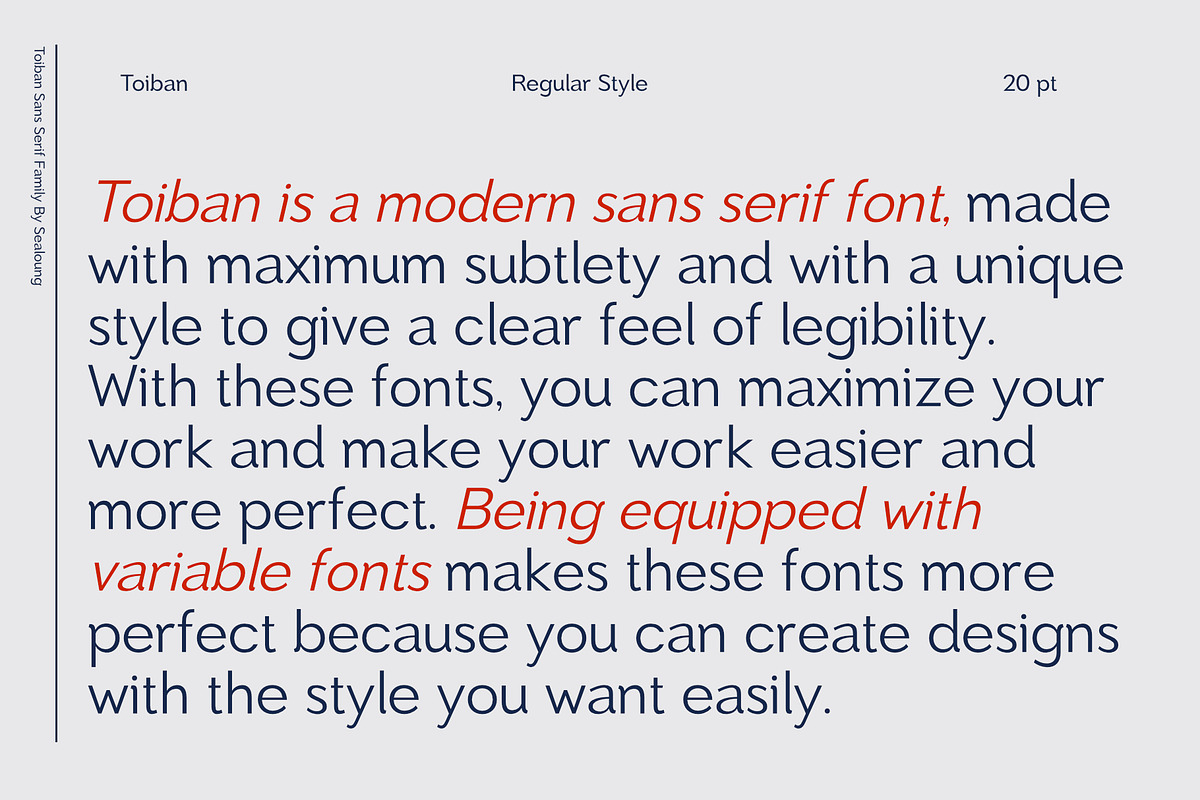 Toiban Font Family, a Sans Serif Font by Sealoung (Photo 3 of 12)