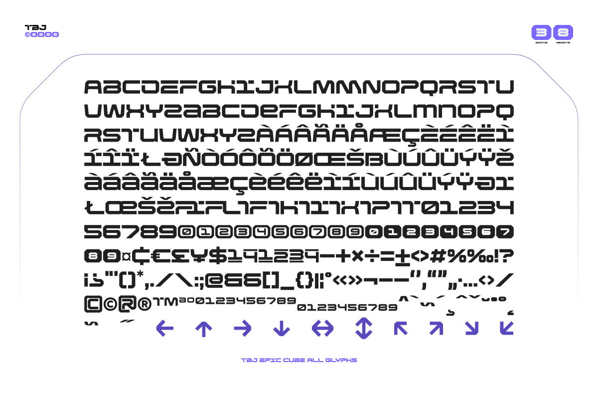 TBJ Epic Cube Display Sans Expanded, a Sans Serif Font by Taboja Studio (Photo 16 of 16)