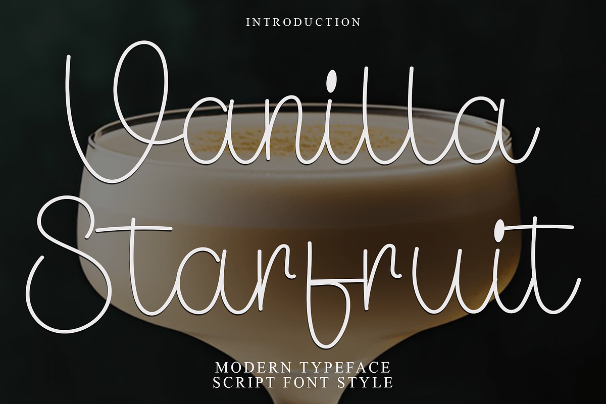 Vanilla Starfruit, a Handwritten Font by FreshTypeINK (Photo 1 of 8)