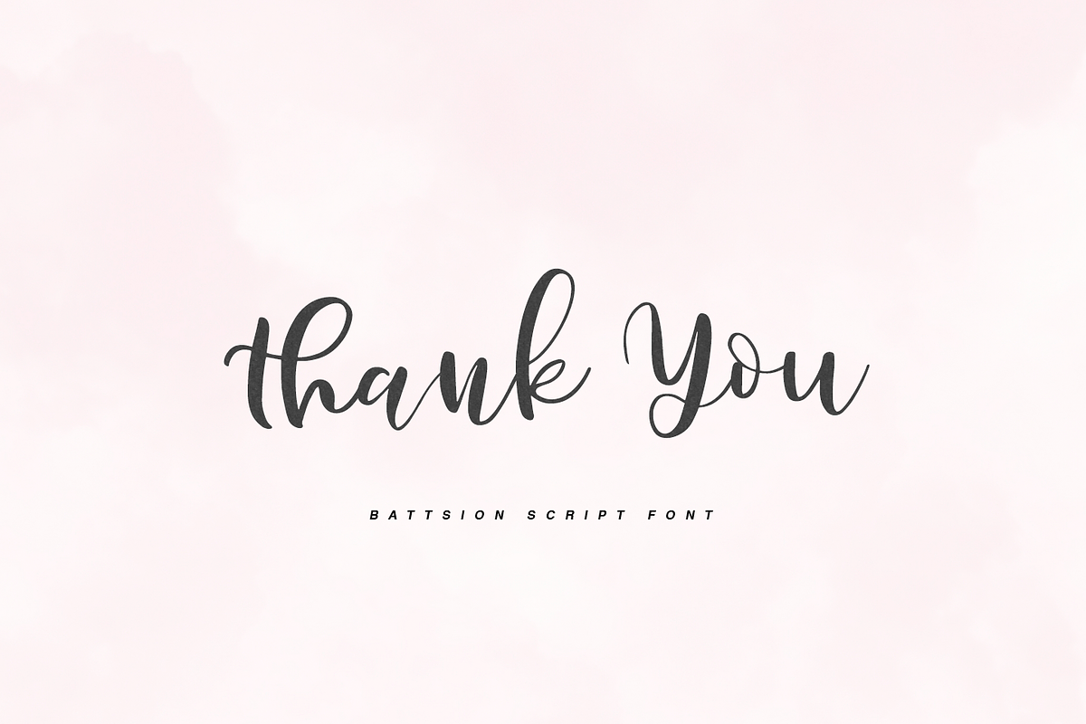 Battshion Script Font preview 6