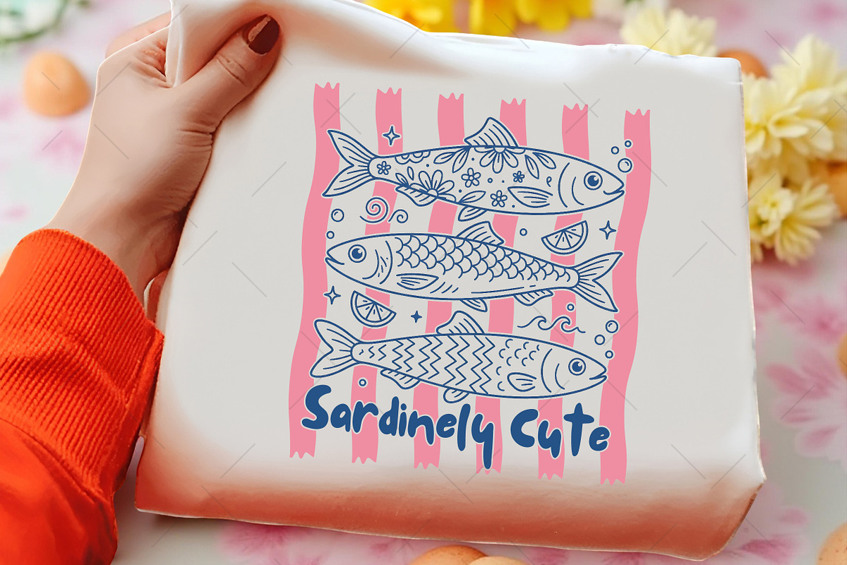 Sardinelly Cute Fish PNG, a Seasonal Illustration by OK Design (Photo 3 of 5)