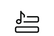 44 vector Music Audio Icon Set, an Outline Icon by adenpinkstore (Thumbnail 17 of 28)