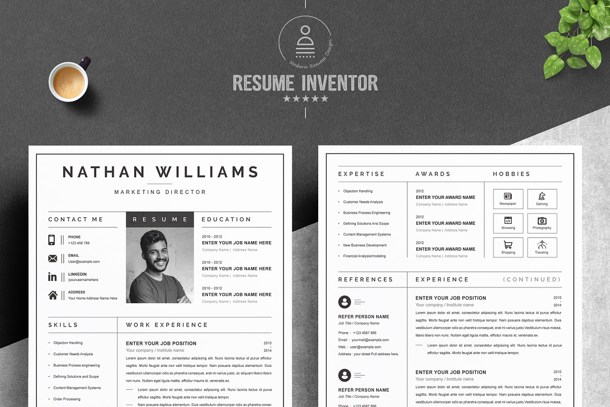 JOB WINNING RESUME - 50 TEMPLATES, a Resume Template by ResumeInventor (Photo 153 of 184)