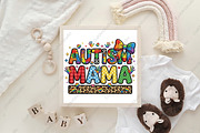 Autism Mama Coquette Bow PNG, an Illustration by CraftArtStudio (Thumbnail 4 of 4)