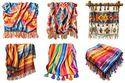 Boho Style Tapestry & Blanket Bundle, an Illustration by Pixels.Craft (Thumbnail 3 of 10)