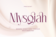 Mysgiah - Modern Feminine Serif