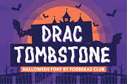 Drac Tombstone, a Serif Font by Forberas Club (Thumbnail 1 of 8)