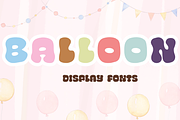 BALLOON, a Slab Serif Font by Sirinart (Thumbnail 1 of 5)