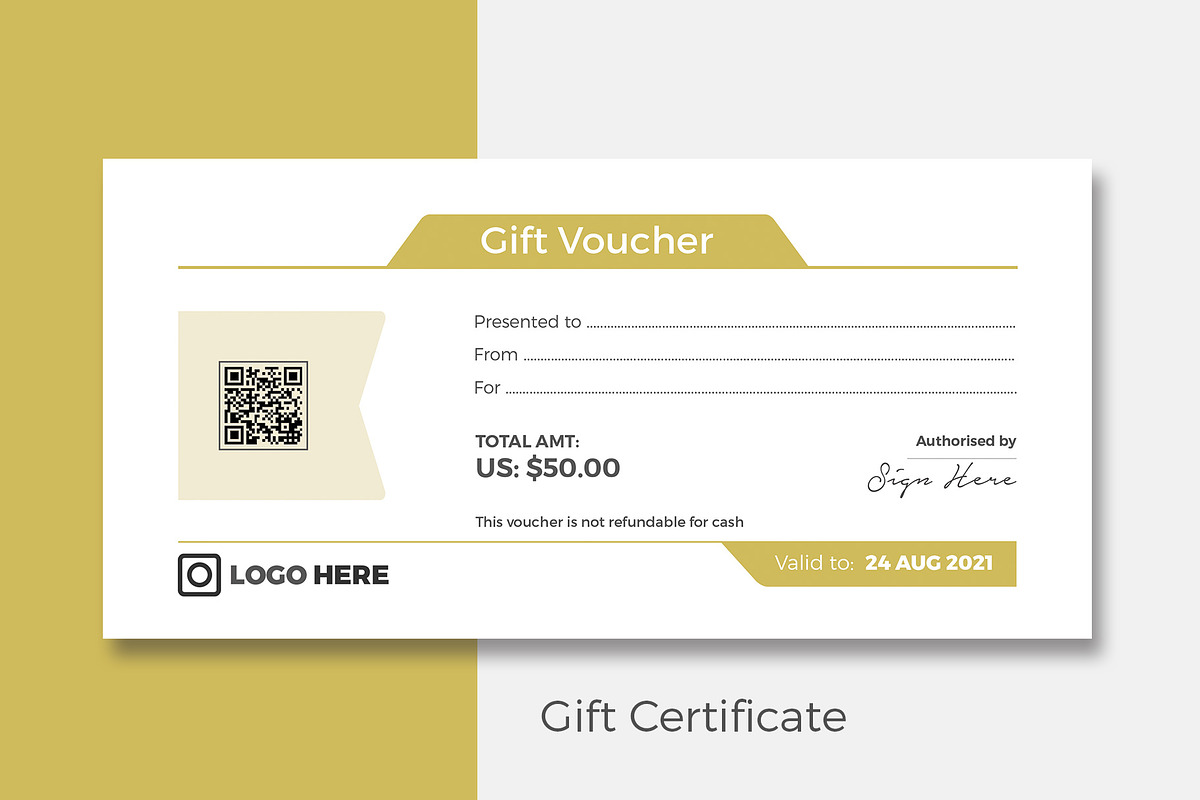 Gift Certificate, a Stationery Template by Rongmistiry (Photo 4 of 4)