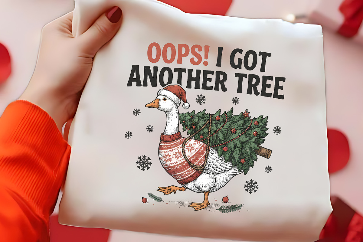 Oops I Got Another Tree Goose PNG, a Seasonal Illustration by CrexoraLab (Photo 2 of 4)