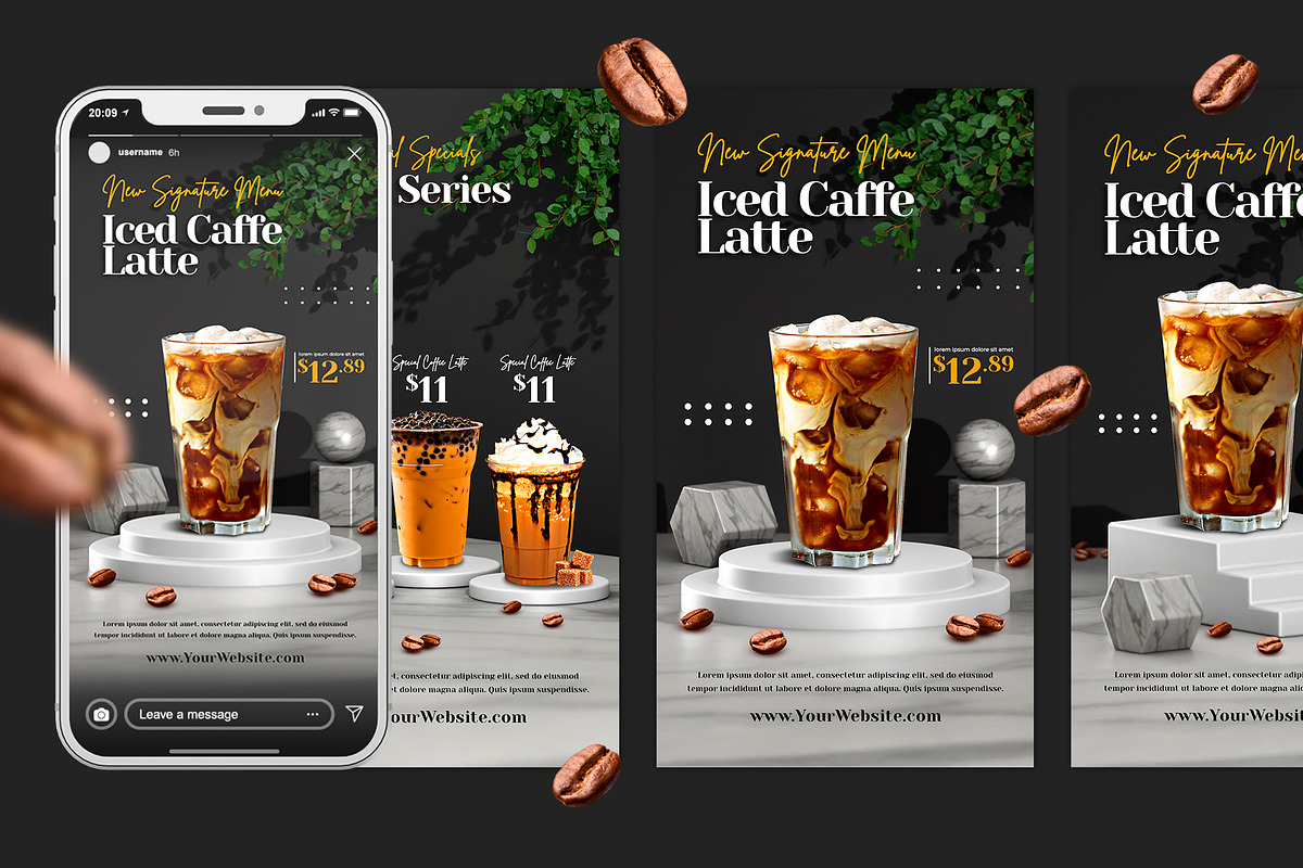 Coffee Social Media Post template, a Social Media Template by Artpaper (Photo 4 of 7)