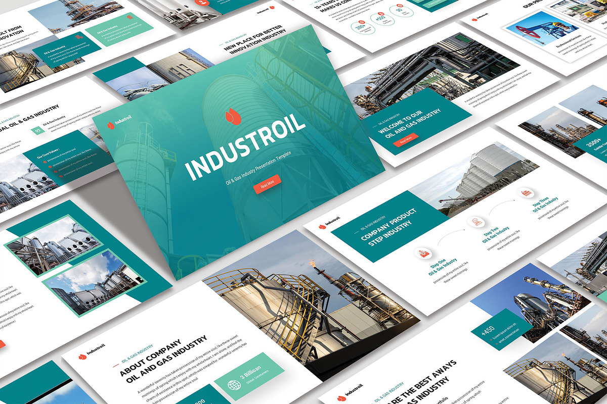 Industroil Presentation Template, a Presentation Template by TypeMakers (Photo 1 of 5)