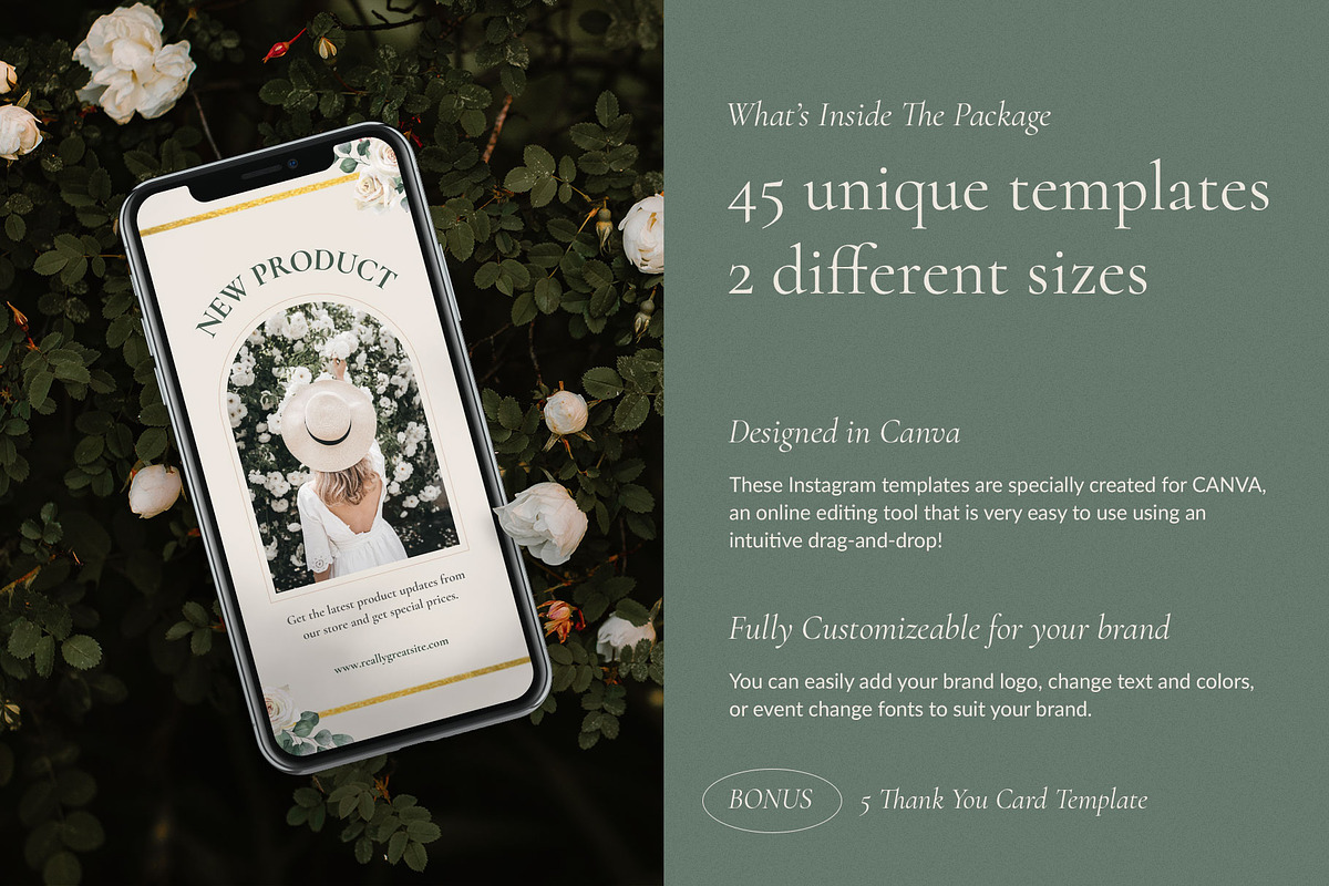 Bridal Boutique Instagram Kit CANVA, a Social Media Template by Baliniz (Photo 2 of 10)