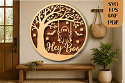Hey Boo Halloween Ghost SVG LaserCut, an Object Graphic by DreamCafeArt (Thumbnail 2 of 4)