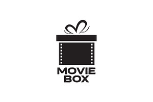 movie film box gift logo design, a Branding & Logo Template by devastd