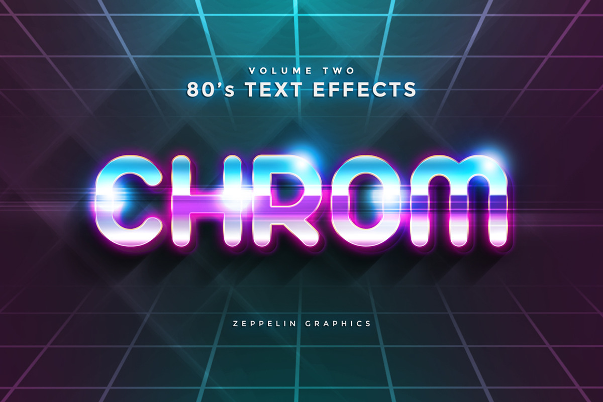 80s Text Effects preview 6