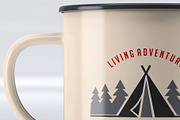 Enamel Mug Mock-Up, a Cups & Container Mockup by DesignRushMarket (Thumbnail 3 of 7)