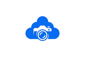 cloud camera logo, a Branding & Logo Template by Rasagama Studio