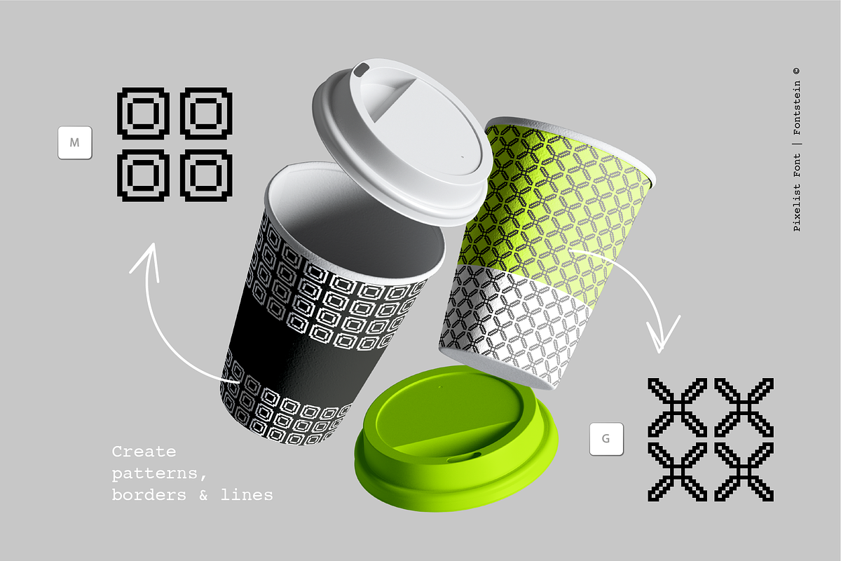 PIXELIST | Pixel taste display font, a Serif Font by Fontstein (Photo 7 of 13)