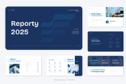 Annual Report PowerPoint, a Presentation Template by Pixslides (Thumbnail 2 of 7)
