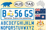 Tasmania (Aus) car license plate, a Transportation Illustration by frizio (Thumbnail 1 of 3)