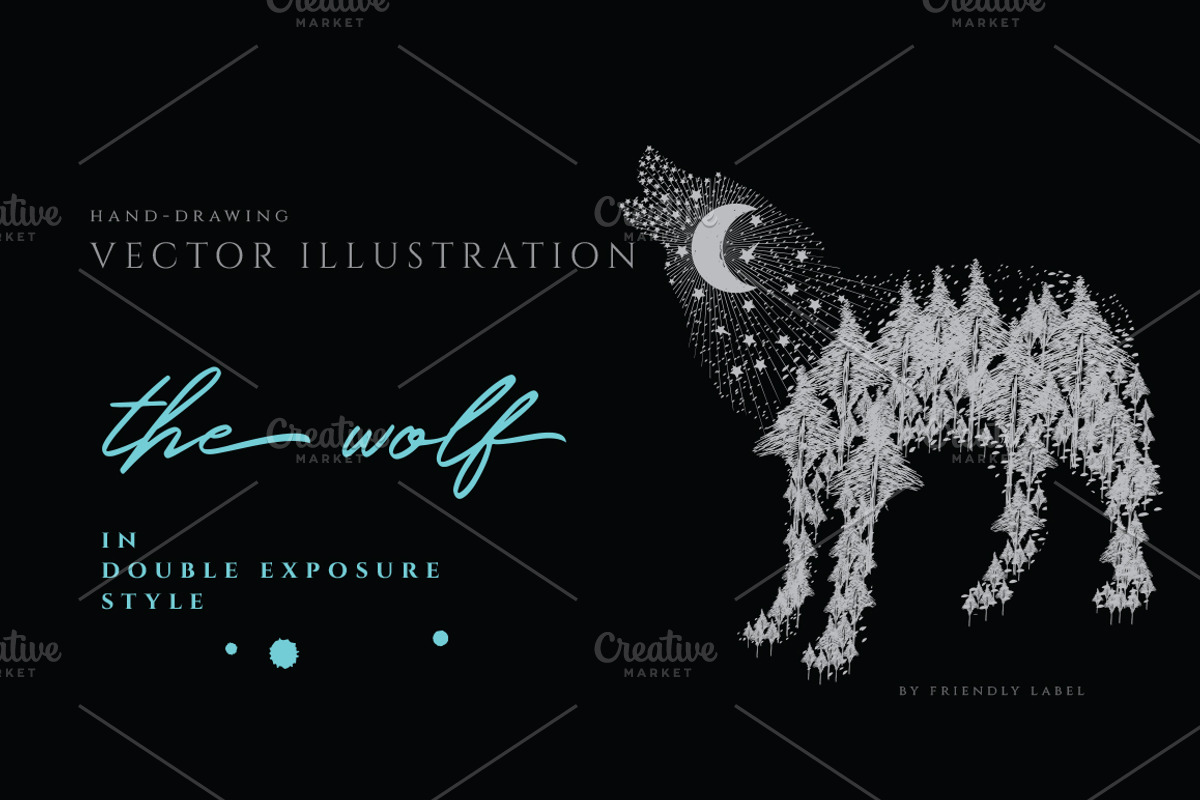 WOLF Illustration, an Illustration by Friendly Label (Photo 1 of 2)