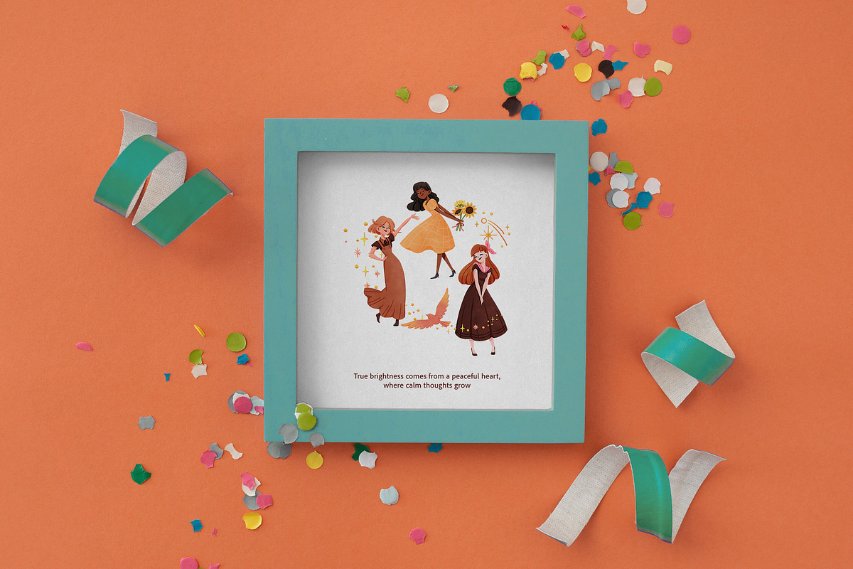 Women Shine Bright – Watercolor, a Person Illustration by CreativeValuation (Photo 10 of 11)