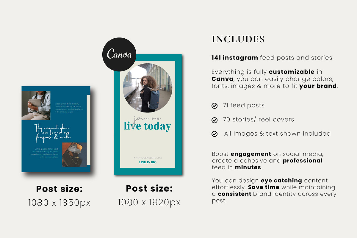 Business & Coach Instagram Templates preview 3