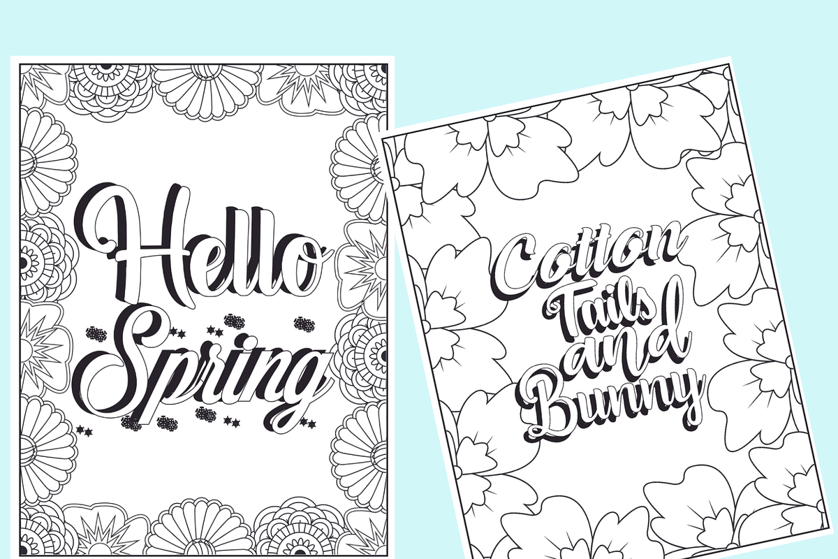 Gggs Easter Quotes Coloring Book, a Seasonal Illustration by Sourcedigi (Photo 3 of 3)