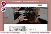 Hair Elementor Template | WordPress, a WordPress Template by Templatez.Co (Thumbnail 1 of 7)
