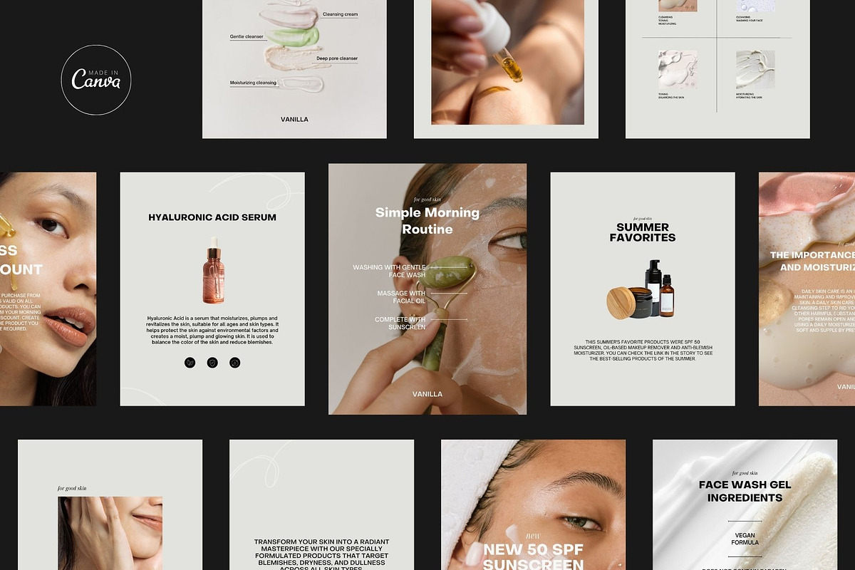 VANILLA / Canva Templates, a Social Media Template by Mia Branding Studio (Photo 1 of 8)