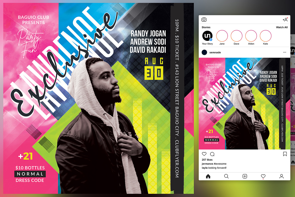 Exclusive Flyer, a Flyer Template by KiraYamato Design Studio