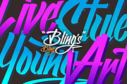 Bling bling's, a Script Font by Rvq Type Foundry (Thumbnail 2 of 7)