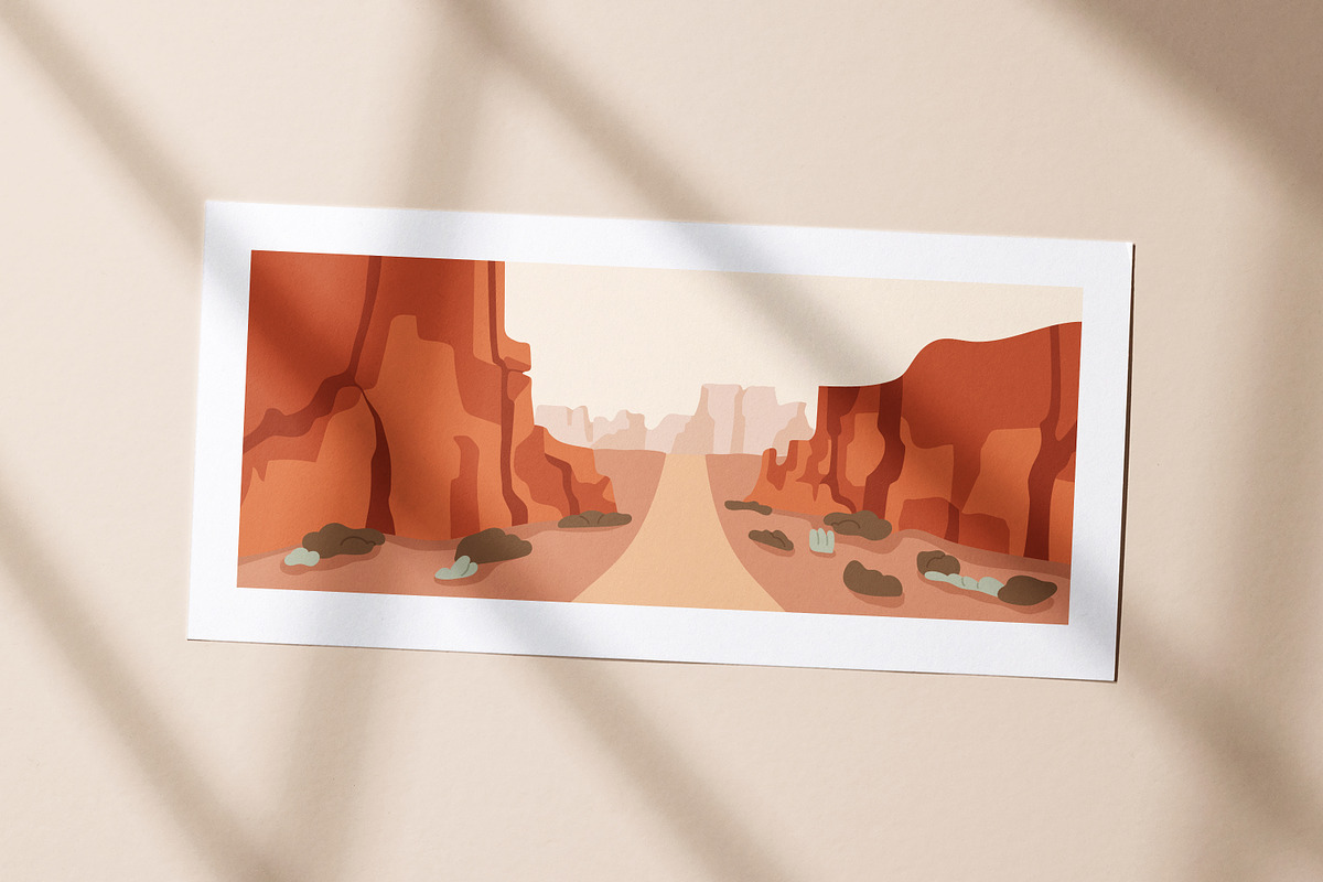 Nature landscapes with road set, a Seasonal Illustration by Good Studio (Photo 6 of 7)